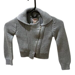 Mossimo zip up crop sweater